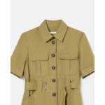 Robe Royette Kaki en Lin