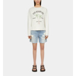 Sweatshirt Écru Avec Sérigraphie Surf Club Femme
