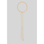 Collier double chaîne perle