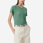 T-Shirt En Lin Col Rond Third