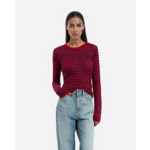 Pull En Mohair À Rayures Femme