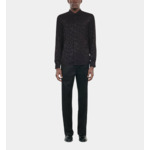 Chemise Jacquard Noire Homme