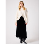 Jupe en velours Shaki NOIR