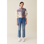 Cardigan laine motif torsadé