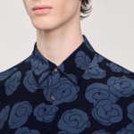 Chemise imprimé camélias