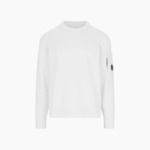 CP Company Pull en Maille Blanc