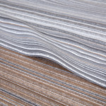 BOSS Home - Drap plat en satin de coton beige, Metastripe