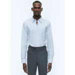 Chemise à col hirondelle en coton Oxford