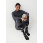 Chaussettes de ski unisexes avec motif de montagnes