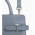 Sac à main moyen modèle Emie en cuir lisse et nubuck