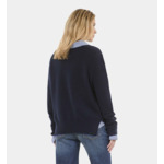 Pull En Cachemire Bleu Marine Femme
