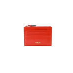 Lettrine De Lancel - Porte Carte Zip - Rouge Poppy
