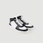 Sneakers montantes en cuir