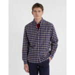 Chemise Gaspard à carreaux marine