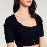 Gilet court en maille