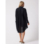 Robe chemise coton Rina NOIR