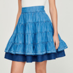 Jupe courte en denim