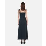 Robe Longue Noire Avec Dentelle Femme