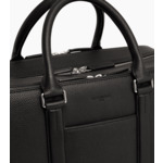 Porte documents 15" 3 soufflets Charles en cuir grainé