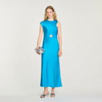 Robe longue drapée