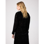 Chemise en velours Eleki NOIR_DEVORE
