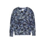 Pull Wendy Camou Pull cachemire femme col v boyfriend