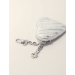 Porte-monnaie cœur matelassé métal