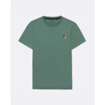 T-shirt vert clair broderie beagle skate