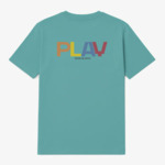 T-shirt manches courtes en coton avec imprimé PLAY dos bleu glacier