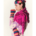 Pull Mela Bandana Bico Pull Cachemire Col Rond Imprimé, 2 fils