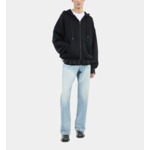 Sweatshirt À Capuche Noir Homme