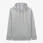 Sweat à capuche gris avec cordons