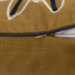 Desforges - Housse de coussin en coton jaune, Zeus