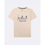 T-shirt col rond beige chiné