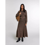 Robe longue en maille brillante