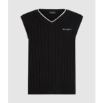RUBBER PATCH KNIT VEST