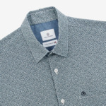 Chemise regular imprimé fantaisie bleu nuit