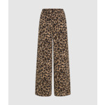 LEOPARD AOP WIDE LEG PANTS