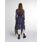Robe longue asymétrique imprimé fleurs