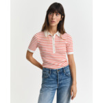 Striped Rib Knit Short Sleeve Rugge
