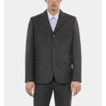 Veste De Costume En Laine Mélangée Grise Homme