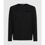 SGNTR FLOCK PRINT LS T-SHIRT