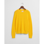 Textured Cotton Crew Neck Sweater