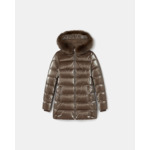 Doudoune Dalya Taupe en Polyamide