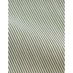 Chemise carl col droit ouvert en popeline rayée vert