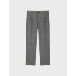 Chino driss en toile de laine mélangé unie gris