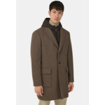 Manteau En Laine Mélangée Avec Capuche