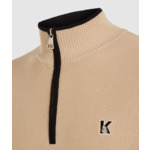 HALF ZIP MOCK NECK SWEATER