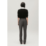Pantalon tailleur gris chiné