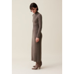 Robe maille col montant